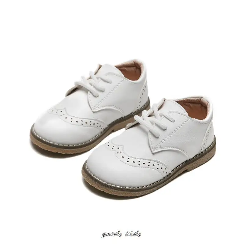 New Spring Autumn Children Leather Shoes For Boys Girls Casual Shoes Kids Soft Bottom Casual Outdoor Baby Sneakers