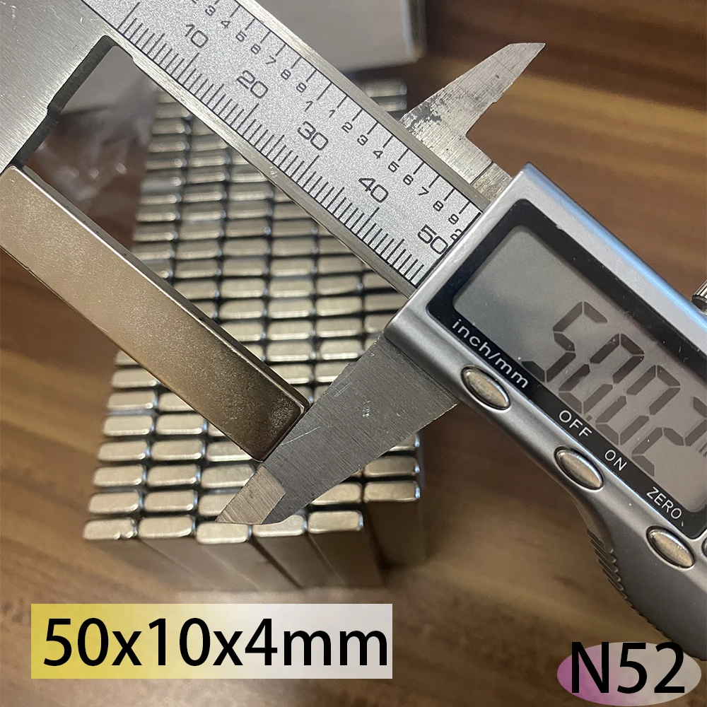n52 50x10x4  standerd size customised NdFeB Block Neodymium motor generator Magnet Super Strong Permanent  Bar Search magnets