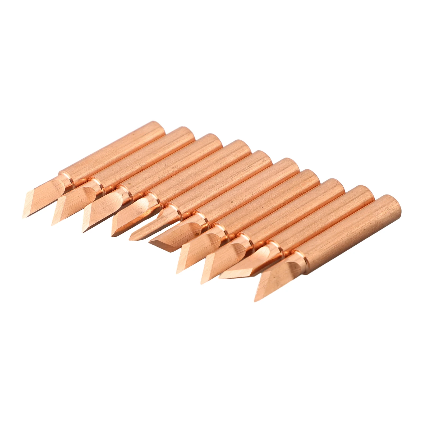 

10PCS Copper Welding Head 900M-T-K Pure Copper Soldering Iron Nozzle Electric Soldering Iron Head Soldering Iron Station