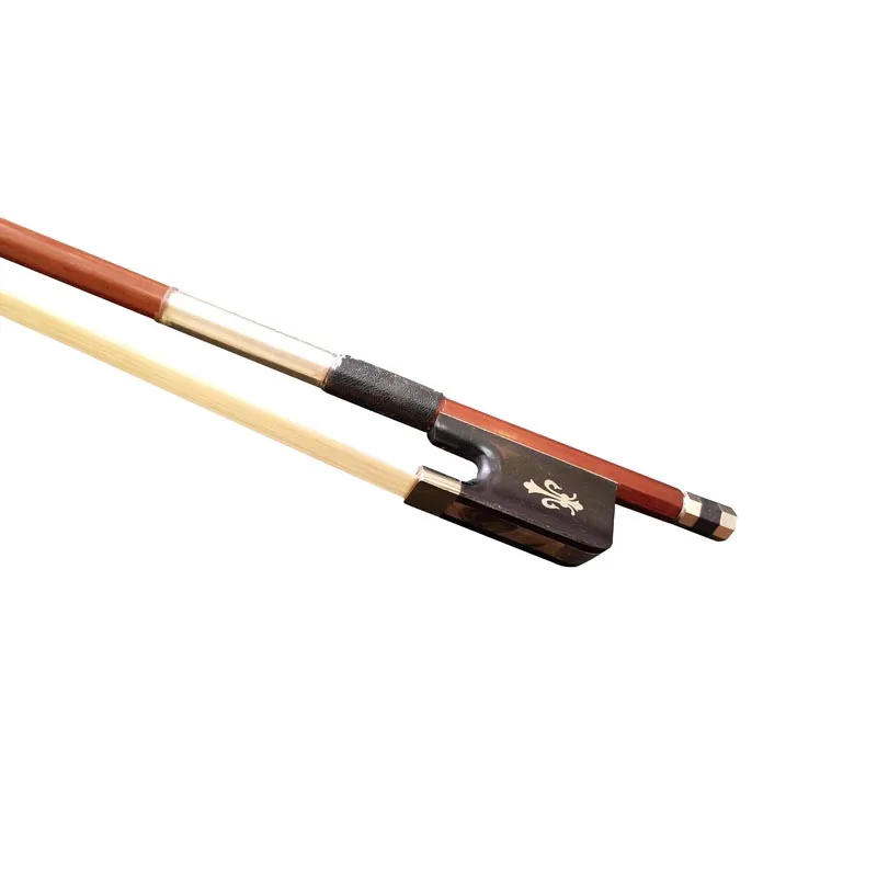 brazilwood cello bow round stick ebony frog flower carved cello parts accessaries 4/4 3/4 1/2 1/4 1/8