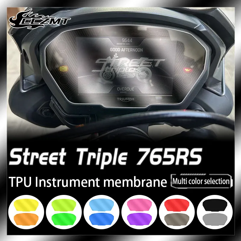 Per Street Triple 765 Rs / Moto2 2023 + 765Rs 765S 17-23 R/S/Rs Moto Scratch Cluster Screen Hd Instrument Protection Film