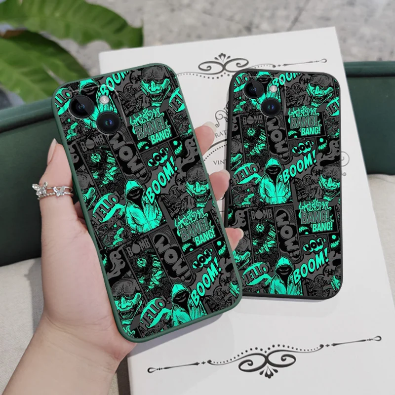 iPhone Case Phone Case Phone Protector Cover Blackened Clown For iPhone 16 16E 15 14 13 12 11 X XR XS SE2 SE 8 7 6 6S Plus Pro Max Mini Silicone