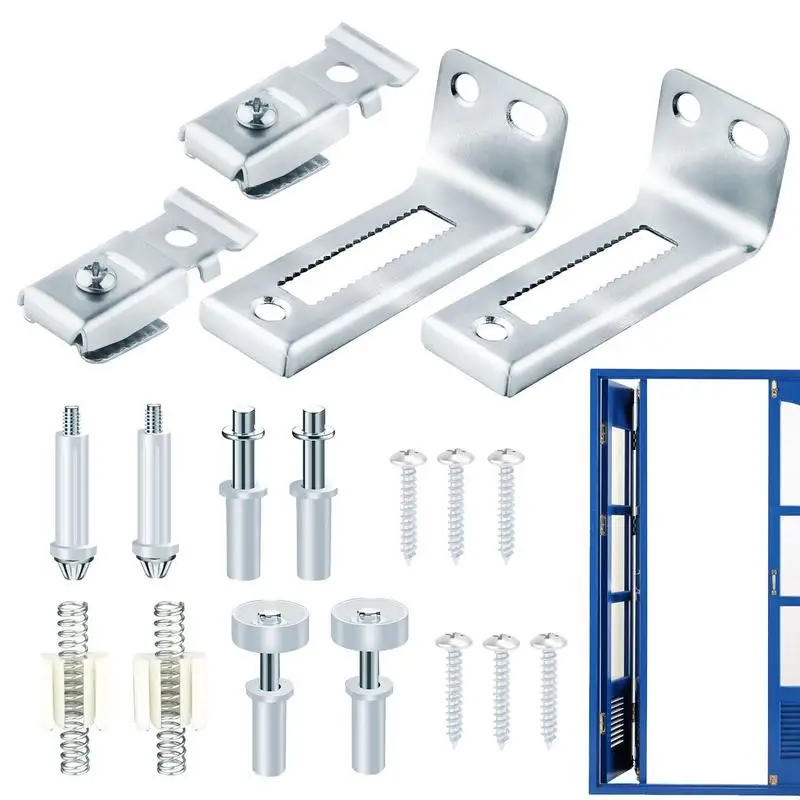 BifoldDoorHardwareRepair18PackFoldingDoorHardwareKitBifoldDoorTrackToolsCloset