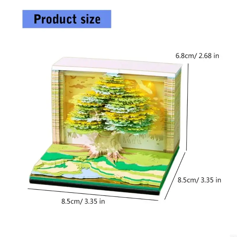 부드러운 LED 조명과 영구 특수 종이를 강조한 장 226 트리하우스 달력