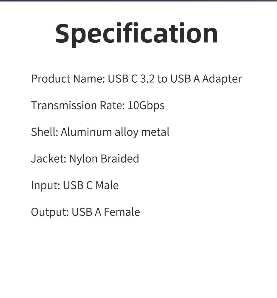 CABLETIME USB C 3.2 auf USB A OTG Adapter 10 Gbit/s High-Speed Typ C Buchse Konverter für MacBook Xiaomi Huawei iPhone 15 Daten OTG – Detail 7