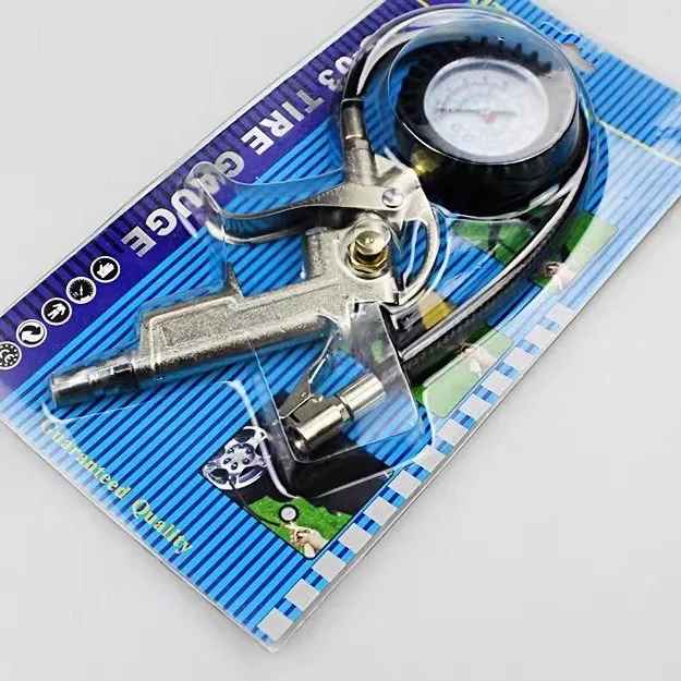 Multi functional car tire pressure gauge tire pressure gauge detection compression tool-Inflatable 220PSI accessories