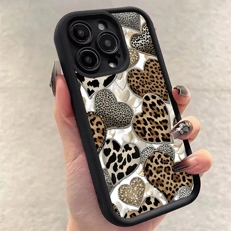 Heart Pattern Painted Soft Phone Case Cover