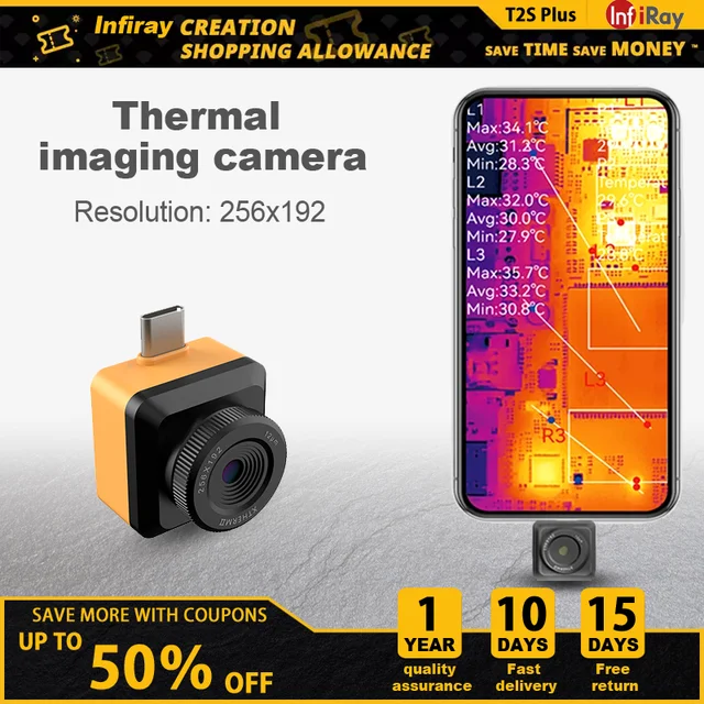 InfiRay Thermal Imager T2S Plus PCB Circuit Fault Testing, 10/04/2023
