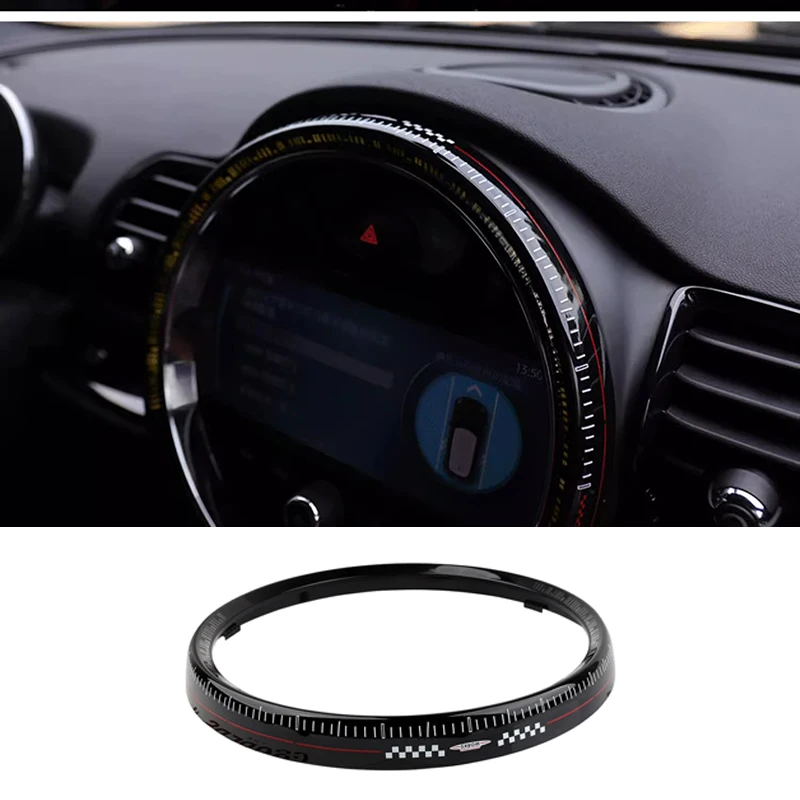 Cover Cruscotto In Finto Carbonio Per Mini Countryman R60 (2011-2016) | Pannello Console Centrale Con Uscite Aria | Adesivo 3M Per Installazione Facile | Antigraffio E Antipolvere
