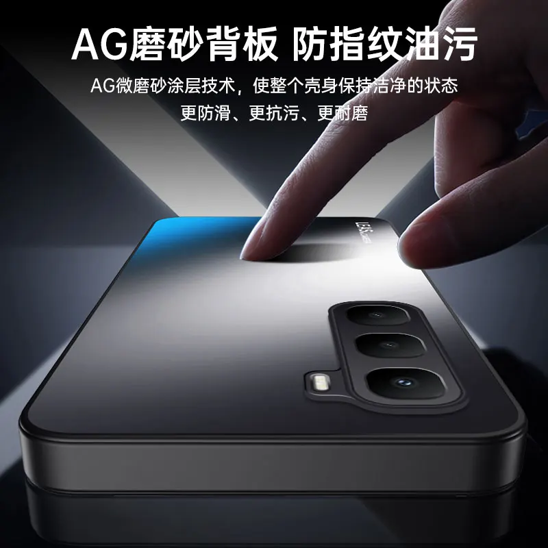 AG Frosted Camera Protection Armor Case - Matte Hard Shockproof Cover with Bumper