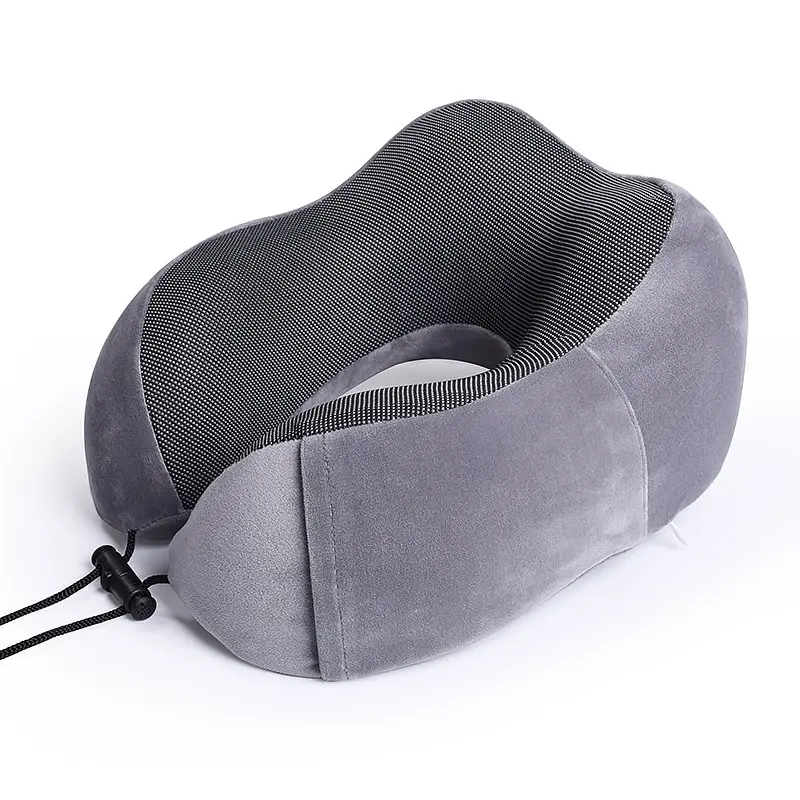 U Forma Memoria Espuma Almohada, Cuello Almohada, Hogar Almohada Cojín,  Azul Unique Bargains almohadas para el cuello