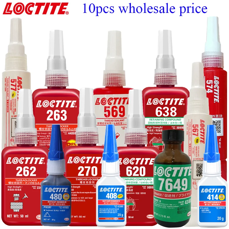 

50 мл, Loctite 243 542 270 винты, клей, резьбовой герметик, бытовая герметизация труб, анаэробный клейкий фиксатор