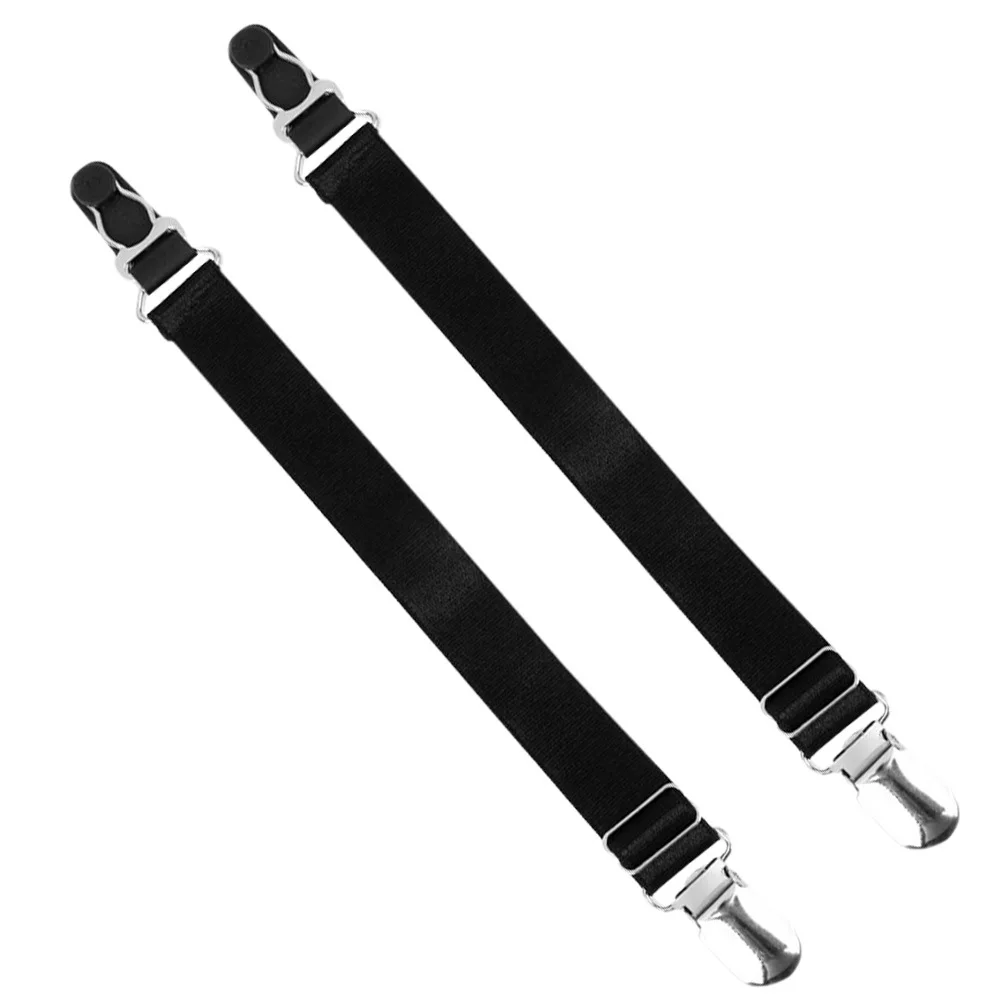 Metal Duckbill Garter Buckle Nylon Belt Adjustable Women Garters Nylon Garter Black 24x19cm Stockings Sock Holder