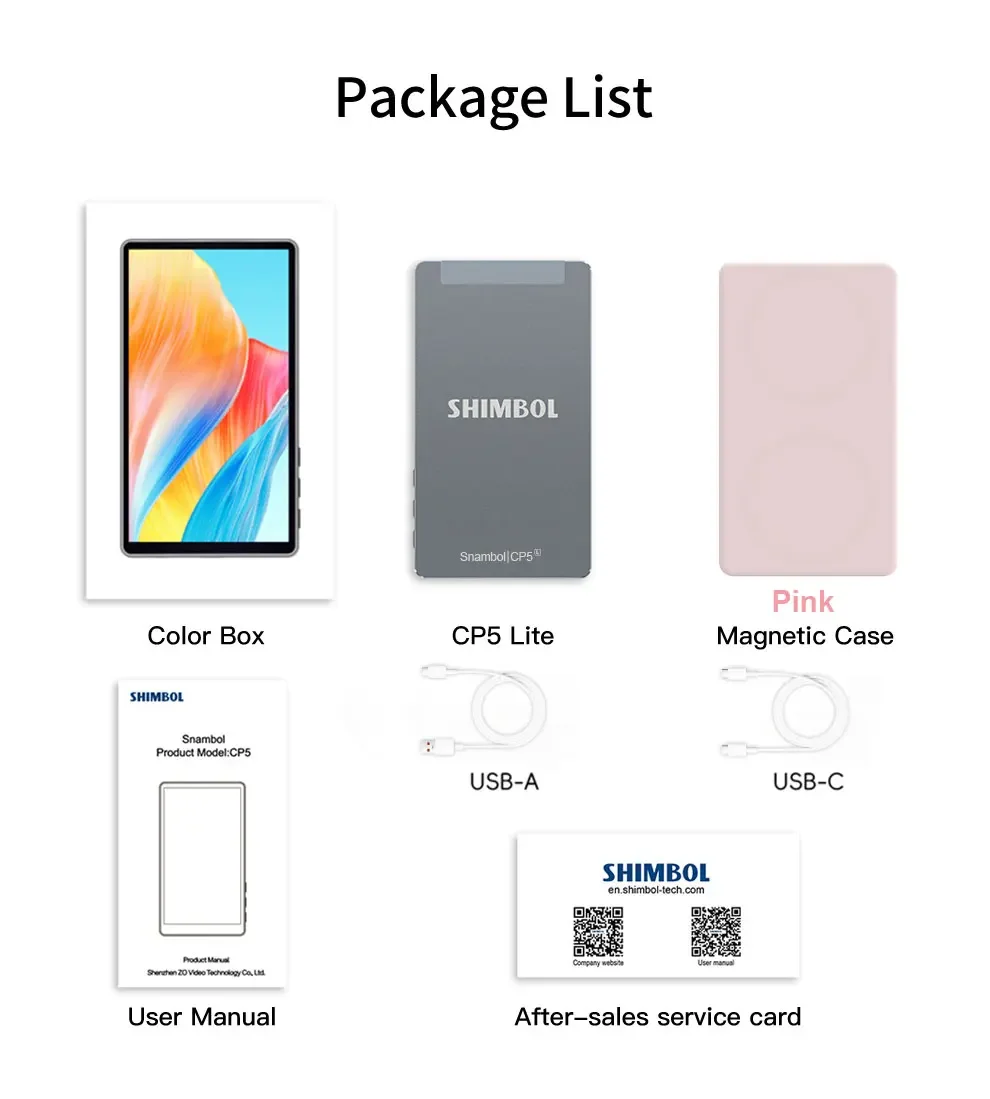 Shimbol-リアカメラセルフィーモニター,ライブストリーム用の電話画面