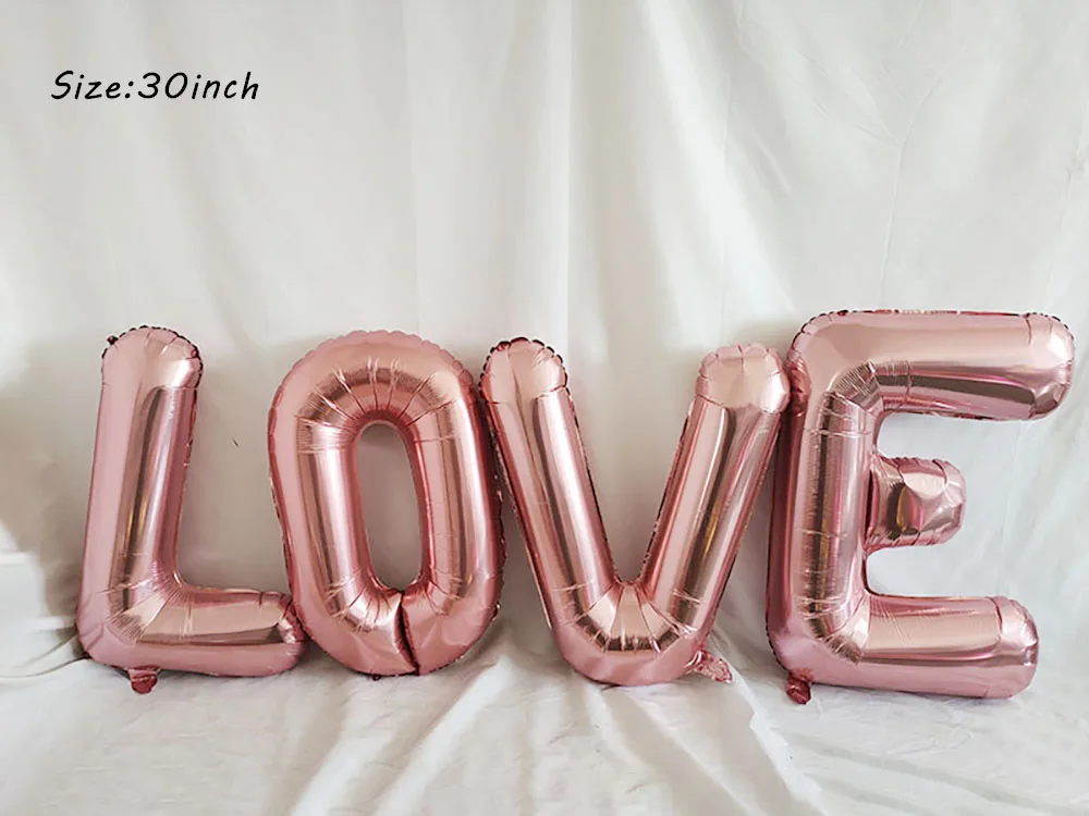 thumbnail image 1 of Globo de 32 pulgadas de oro rosa y plata con la inscripción "Novia para ser", decoración para bodas, letras para novias, globos de aluminio, suministros para despedidas de soltero, 1 of 5