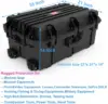 Waterproof Hard Case, 33"x 21"x 14", Equipment Case with Wheels/Customizable Foam,Gear Roller Case for cameras lenses Camcorder, 4