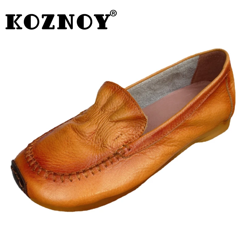 Koznoy Mocasines De Piel Aut ntica Plisados Para Mujer Mocasines koznoy-mocasines-de-piel-aut-ntica-plisados-para-mujer-mocasines