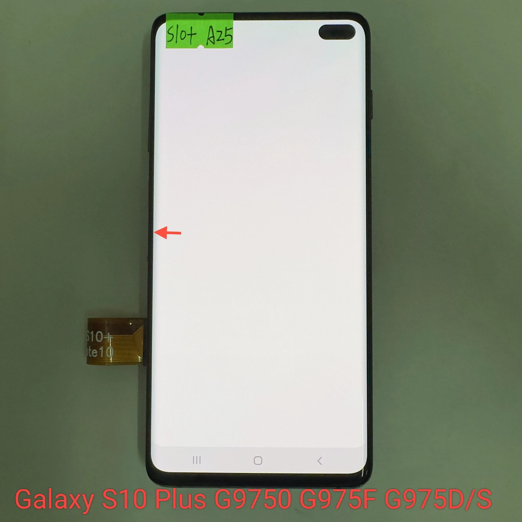 

Original S10+, 6.4-inch Galaxy S10 Plus SM-G975 G975F G975U G975D/S LCD display screen assembly with frame