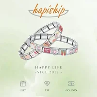 Hapiship gros femmes mode animaux chien breloque italienne ajustement 9mm Bracelet en acier inoxydable livraison directe cadeau bijoux TZ038 6