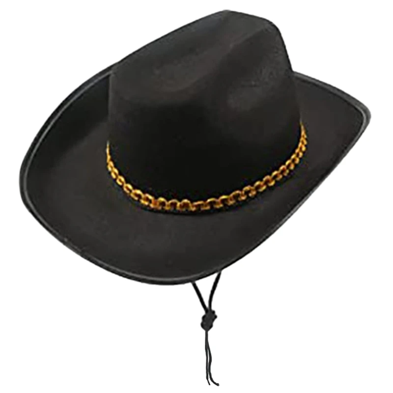 

Vacation Cowboy Hat Casual Surprise Gift for Girl Boys Cowgirl Hat for Carnivals Music Festival