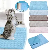Pet Cooling Mat Dog Cat Sleeping Pad Cool Ice Silk Moisture-proof Mattress Cushion Summer Small Animal Cold Bed 5 sizes 2