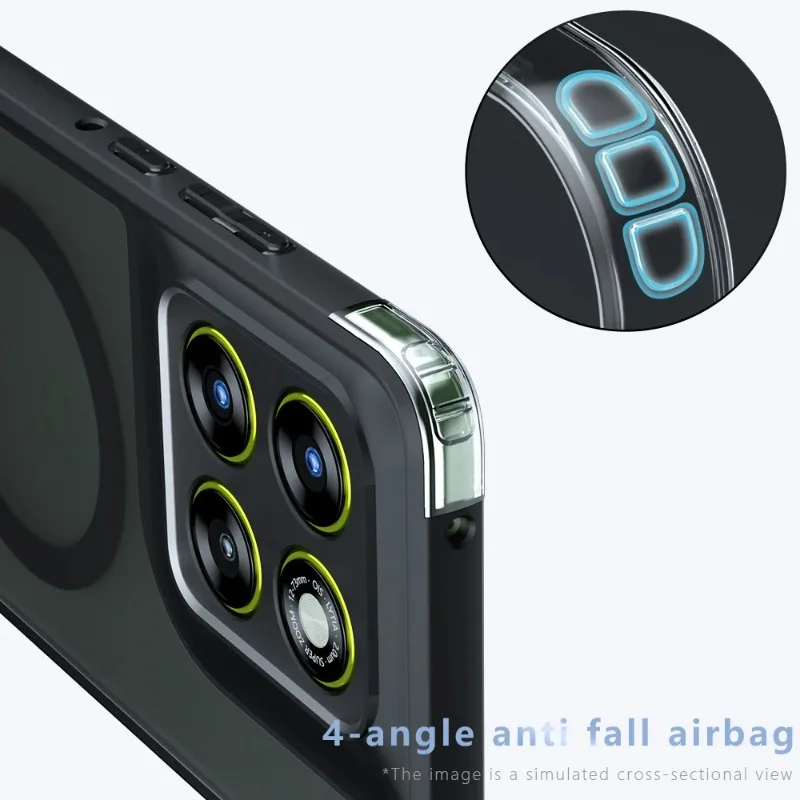 Magsafe Magnetic Matte Shockproof Wireless Charging Case