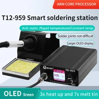 T12-959 V5.1 Soldering Station Electronic Soldering iron OLED bigger Digital display and 5pin 907 handle iron tip 1