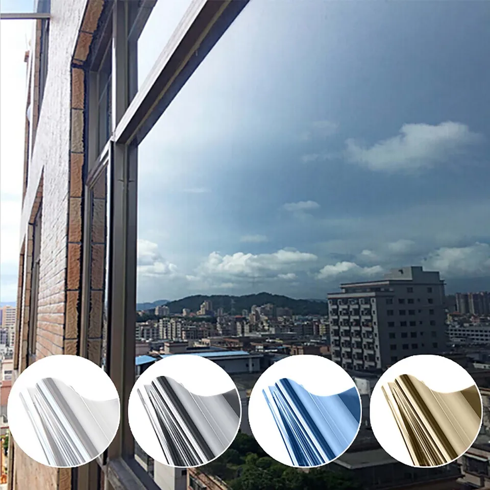 Privacy Window Film Self Adhesive Sun Protection Film UV