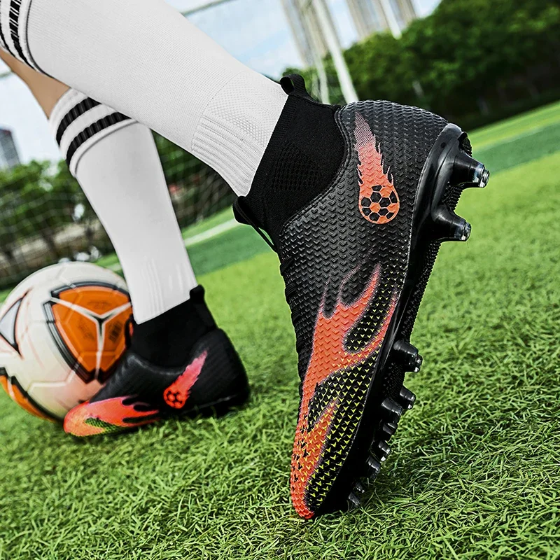 Quality Chuteira Society Football Boots C.Ronaldo Cleats Futbol Anti-Slip Fashion Soccer Shoes Futsal Training Sneaker