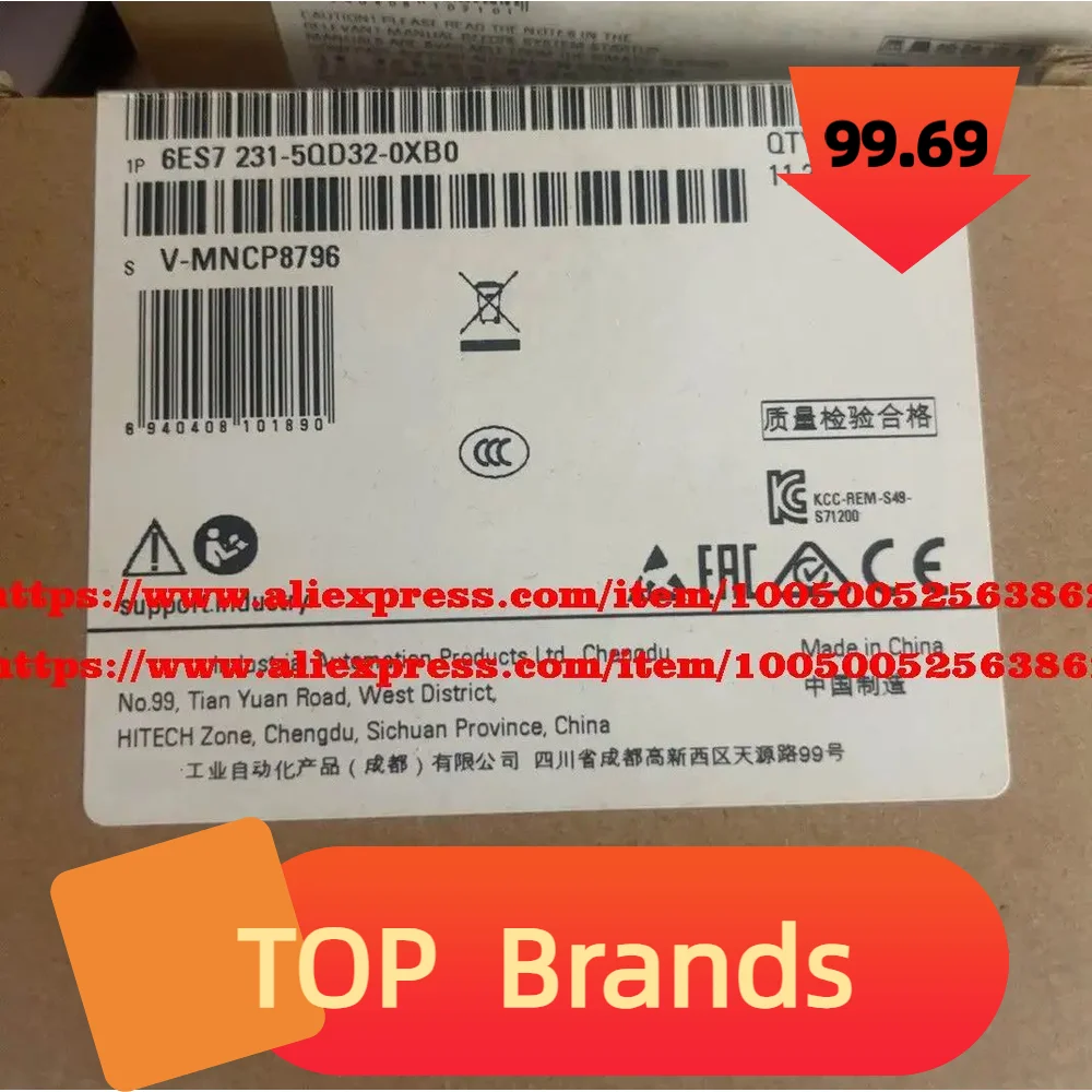 

6ES7223-1BH32-0XB0 6ES7231-5QD32-0XB0 Brand New Original IC Chipset