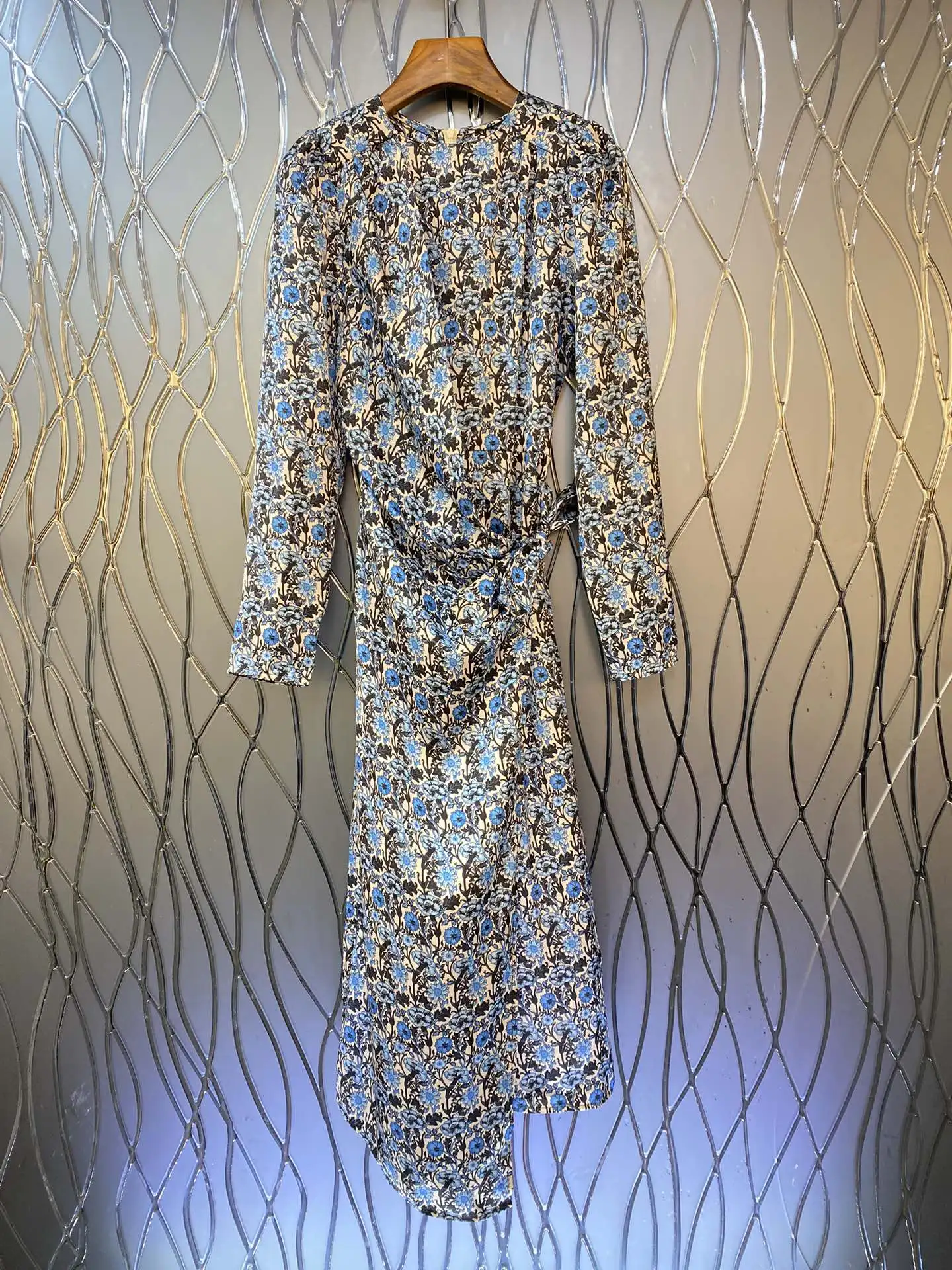 

2023 autumn and early winter fashion new women's clothing Printed Dress 0802