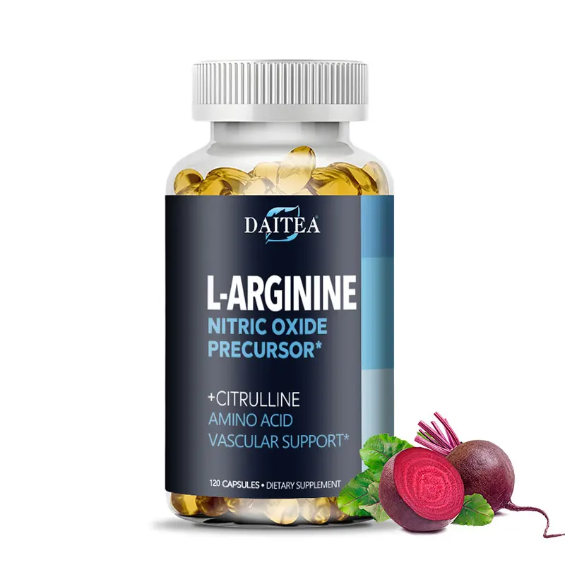 Daitea L-Arginine + Citrulline Supplement - For Circulation Support, Muscle Strength and Endurance Health - Non-GMO