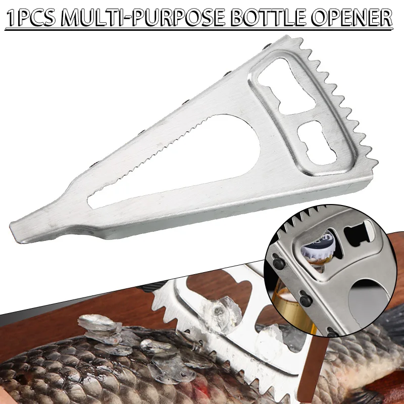 

4 In 1 Handy Save Strength Portable Can Beer Bottle Cap Openers Stainless Steel Jar Opener Twist Off Tools Kitchen Gadgets