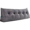 Large Triangular Headboard Wedge Bed Rest Reading Pillow Backrest Positioning Support Bolster Cushion with Removable Cover 4