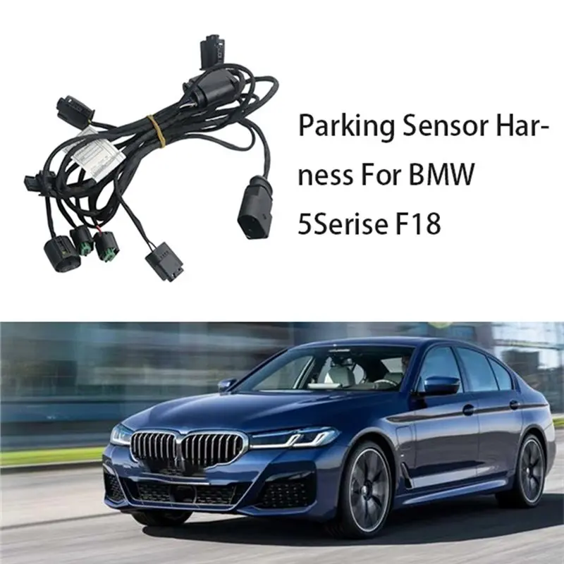 BMW 5 시리즈 F18 2010-2018 520Li 523Li 528Li 전면 안개등 배선 61129233138-Y79A 용 자동차 주차 센서 하네스
