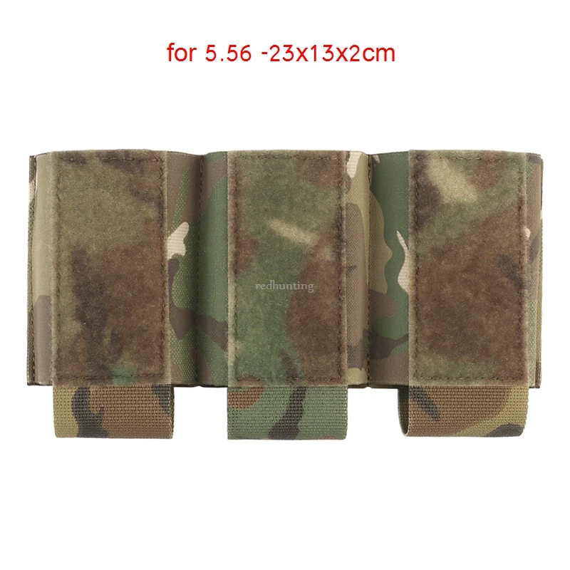 Tactical 5.56/7.62 Triple Magazine Pouch Magazine Holder with Hook Fasteners for MK3/MK4 Chest Rig Magazine Insert Pouch 5