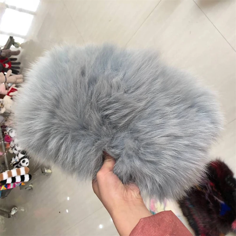 2024 Winter Luxury Real Fur Shoulder Bag Natural Fluffy Fox Fur Crossbody Bag Women's Hand Warmer Fur Dinner Bag