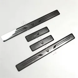 Stainless Steel Car Door Sill Protective Sticker (Silver)