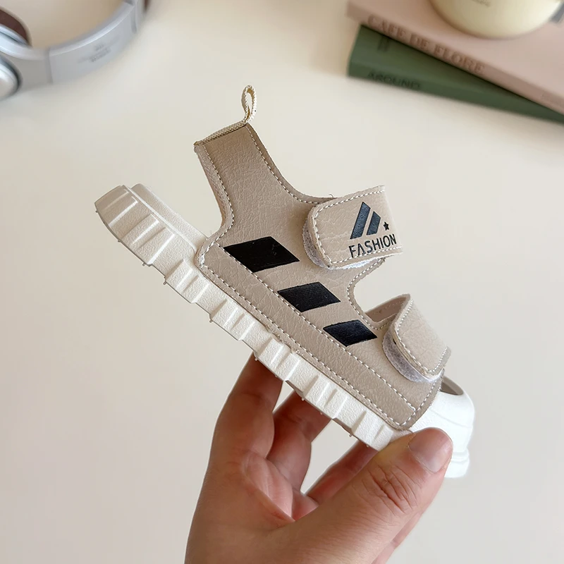 Children's Summer Beach Sandals - Stylish Soft Toe-Covered Footwear