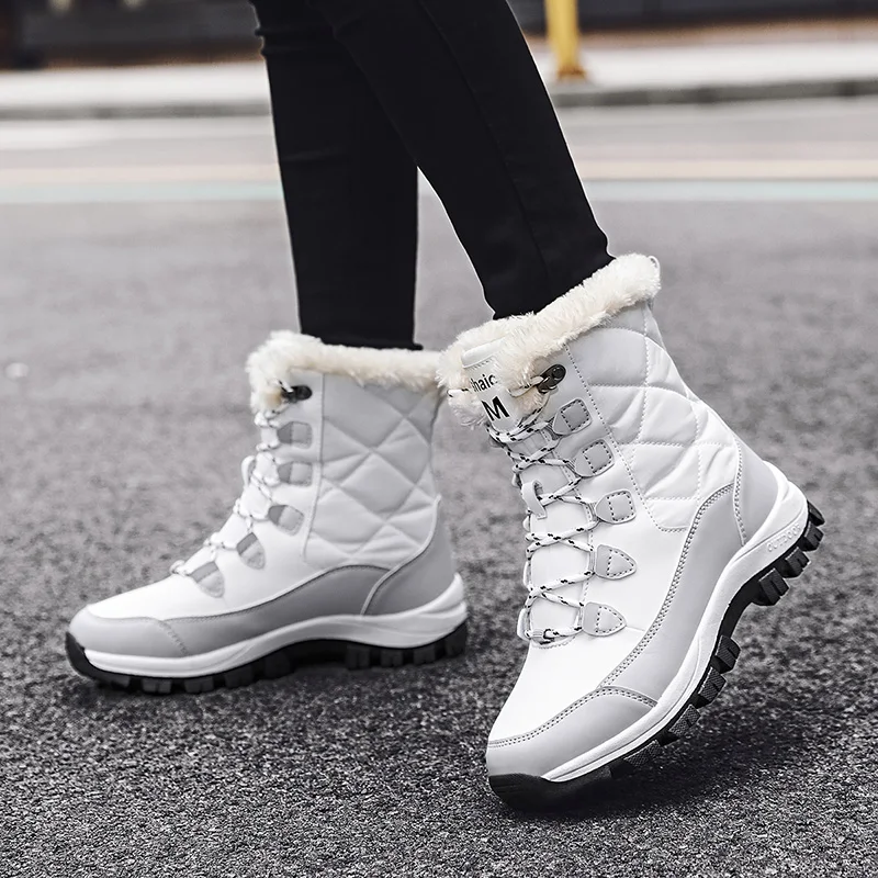 Botas de Nieve Altas para Mujer – Confort y Antideslizante
