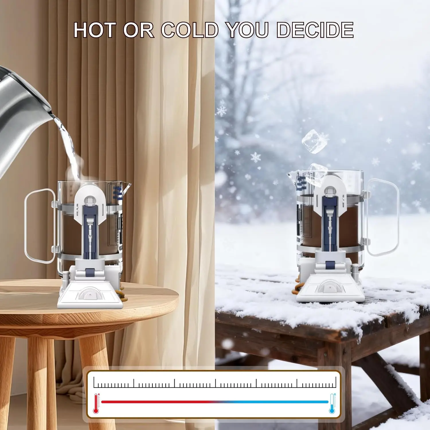 French Press Coffee Maker 32oz, Stainless Steel Insulated Coffee Press with Filter Screen for Hot Tea - Image 3