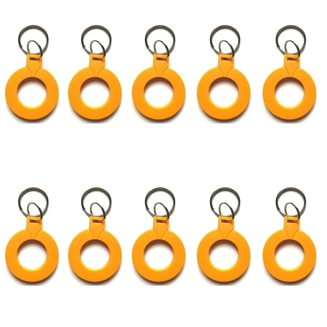 10Pcs UID IC 13.56MHz Block 0 Sector Writable RFID Smart M1 S50 Changeable Rewritable Black Key Tag Keychain Keyfobs Card 4