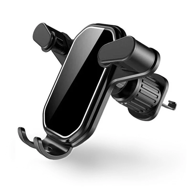 Gravity Car Phone Holder Car Air Vent Clip Mount Hook Cell Smartphone GPS Holder Mobile Bracket Support For IPhone 15 14 Samsung