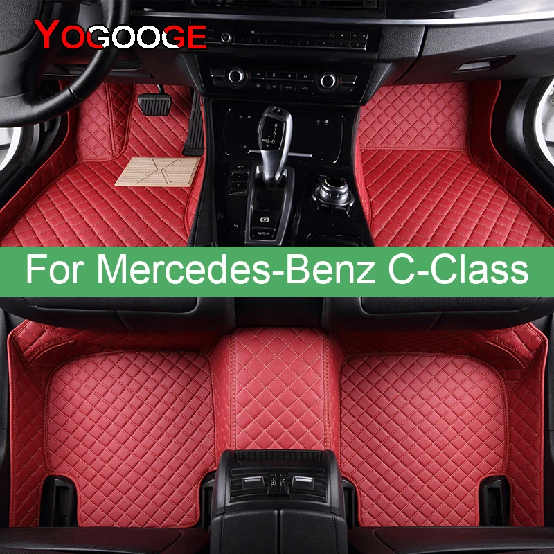 YOGOOGE Car Floor Mats For Mercedes Benz C Class W204 W205 C180 C200
