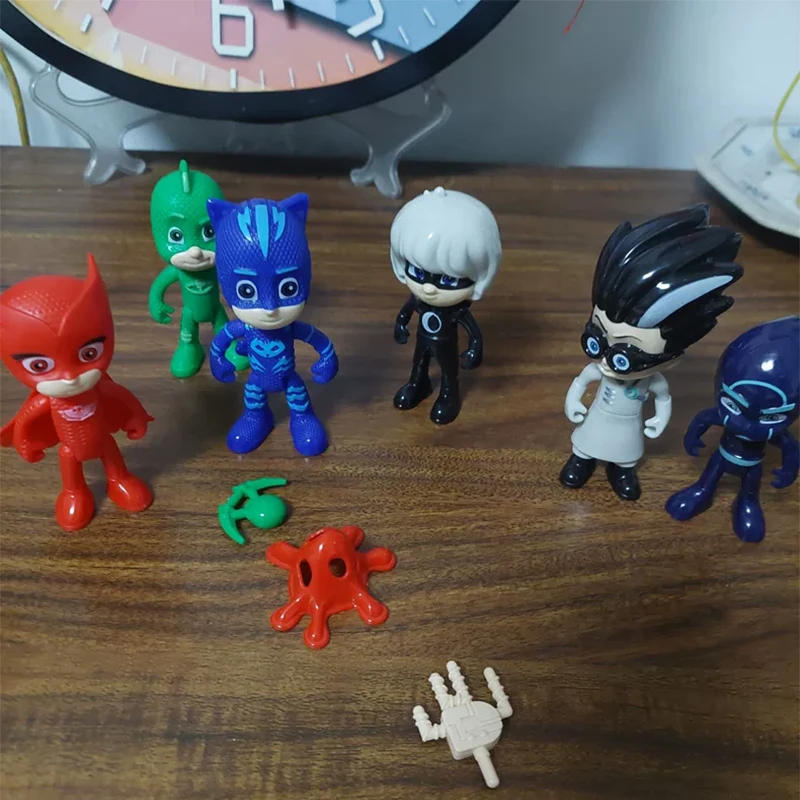 Набор игрушечных масок PJ, фигурки аниме, классические Мультяшные персонажи, персонажи, Catboy Owlette, фигурки героев, ПВХ модели, игрушки, подарки для детей