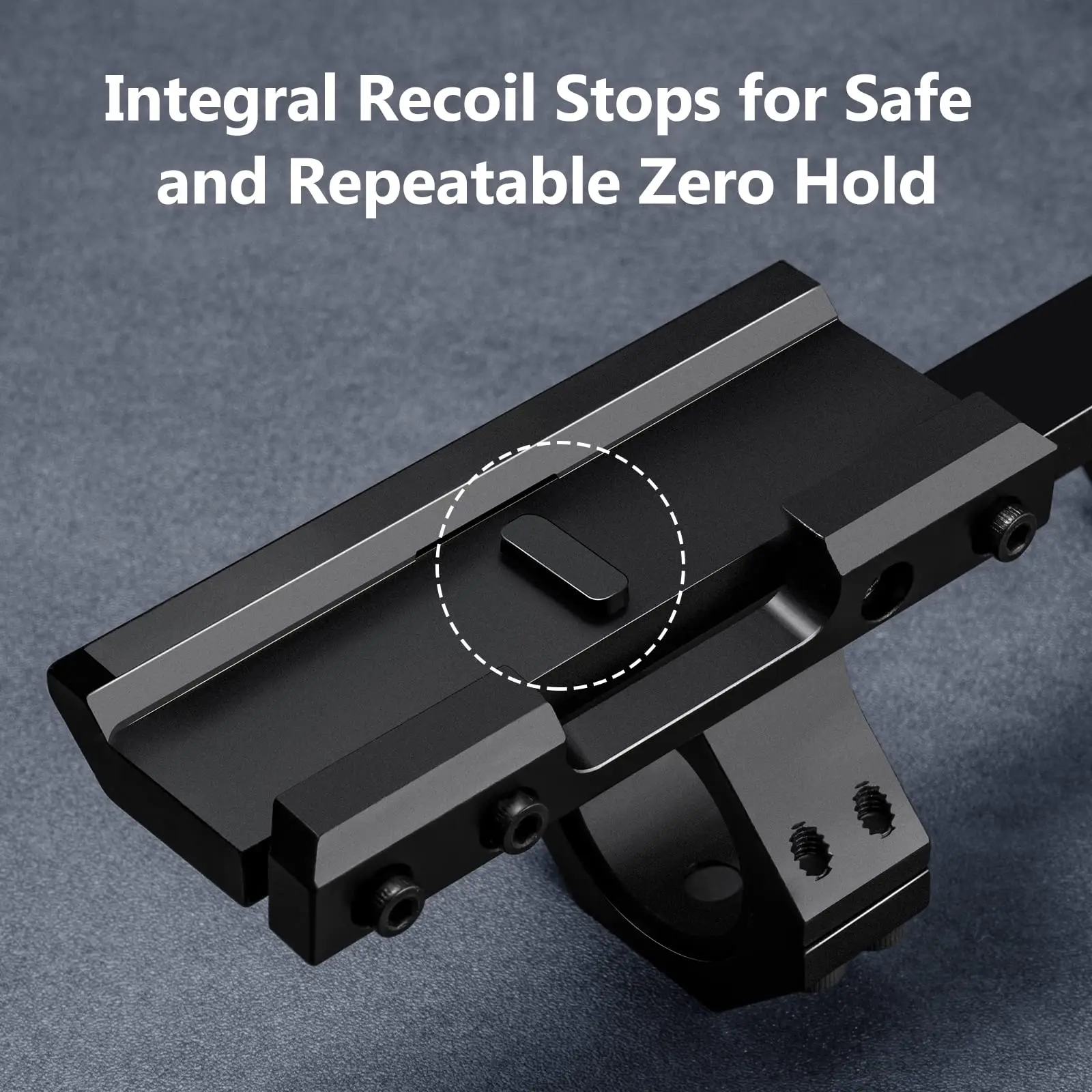 Relife Cantilever Offset Scope Mount 1 inch 30mm Dual Rings Adjustable Base 20mm Picatinny Rail