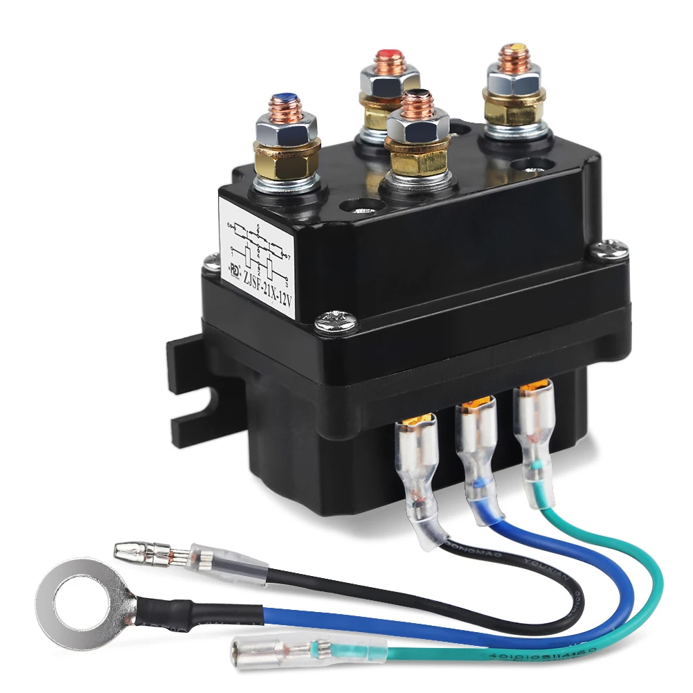 Universal12V24VSolenoidRelayContactorWinchRockerSwitchThumb