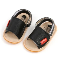 Summer Newborn Baby Shoes Sandals Leather Infant Soft Sole Footwear Solid Toddler First Walker Crib Shoes for Girl Boy 0-18M 2