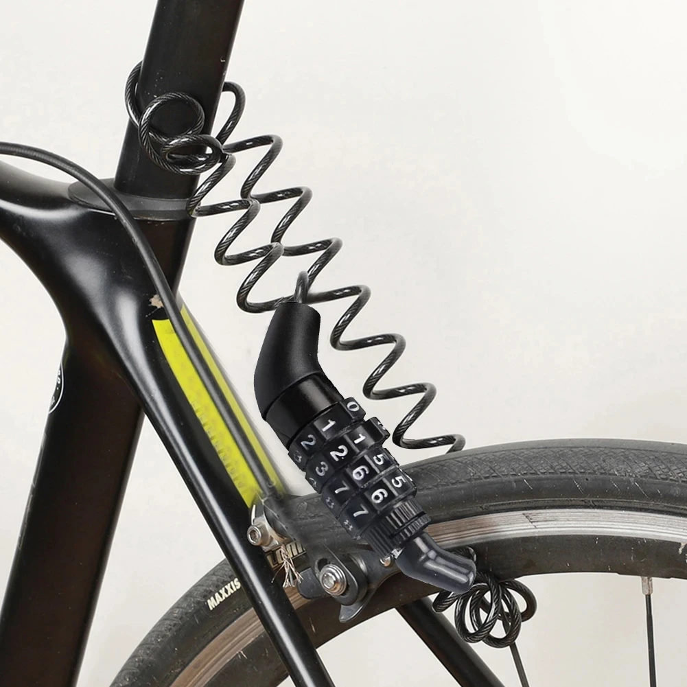Bicycle Lock Bicycle Password Lock Portable Mini Bike Helmet Lock Durable Road Mountain Bike Frame Universal Bicycle Safe Locks