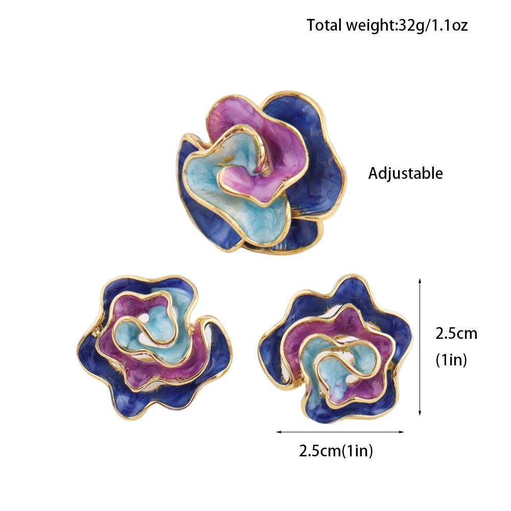 Radiant Rainbow Earrings: Gold-Plated Statement Jewelry